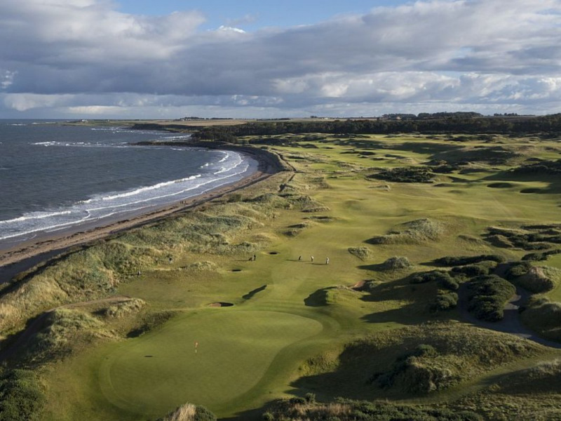 Kingsbarns Aerial 17th Green and Course